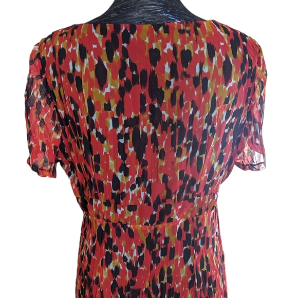 Boutique Summer maxi dress with lining umbra bottom colorful pattern size large - Picture 10 of 10